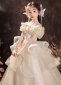Flower Girls White Princess Mesh Wedding Dress