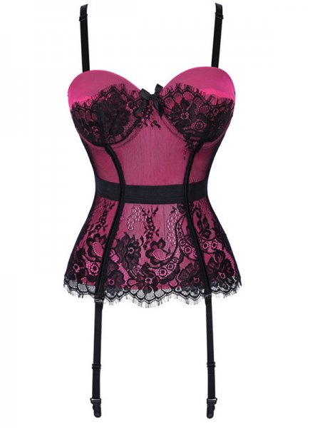 Sexy Corset Lace Cap Lingerie