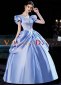 Blue Short Sleeves Rococo Marie Antoinette Dress for Women 2