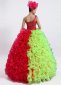 Stage One Shoulder Sequin Tulle Tutu Dresses For Themed Party 2
