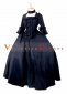 Black Long Sleeve Renaissance Bow Gothic Victorian Dress
