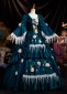 Renaissance Blue Rococo Victorian Style Dress Ball Gown 3