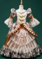 Custom-made 17th Century Girls Ball Gown Children Brocade Jacquard Theater Costume