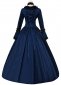 18th Century Blue Women Masquerades Historical Dresses 1