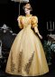 Women Yellow Queen Theatre Stage Costumes