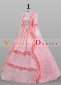Pink Floral Renaissance Colonial Dress for Women 2