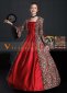 Renaissance Wine Red Georgian Gothic Victorian Dress Gown