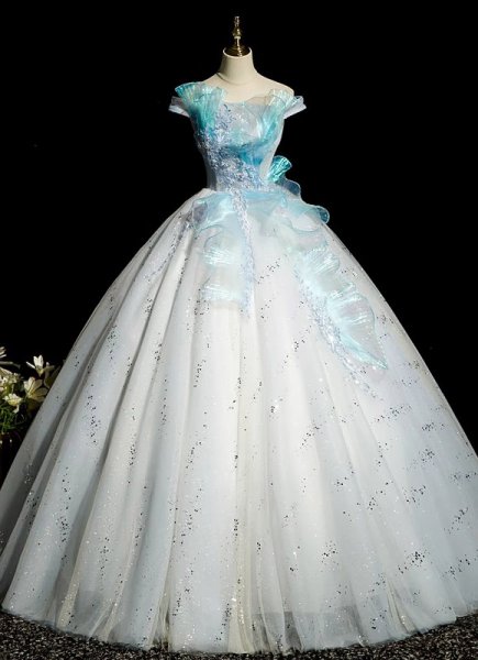 Gorgeous Strapless Ball Gown Evening Dress