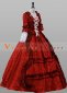 Wine Red Floral Renaissance Marie Antoinette Ball Gown for Women
