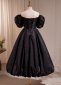 Black Off Shoulder Ball Gown Party Dress 3