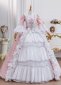 Pink 18th Century Rococo Marie Antoinette Dress Historical Gown 3
