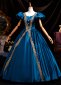 Rococo Blue Birthday Party Ball Gown Prom Dress 2