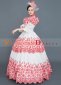 Red Women Party Ball Gown Christmas Masquerade Dresses Theatre Costumes 2