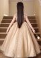 Champagne Girls Queen High Neck Formal Dress 5