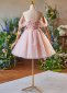 Pink Off the Shoulder Applique Formal Dress 3