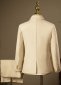 Boys Textured 6Pcs Formal Beige Suit 7