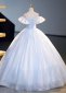 Custom made White Princess Off the Shoulder Formal Dresses 1
