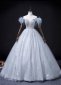 Feather Sleeve Deep V-Neck Long Prom Dress with Sequins Beading