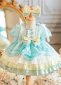 Summer Sweetheart Blue Princess Baby Chiffon Layered Lolita Dresses