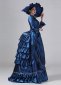 Blue Victorian Bustle Dresses Edwardian Masquerade Ball Dresses 1