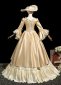 Champagne Rococo Masked Prom Ball Dress 3
