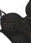 Black Overbust Corset With Lace And Mesh Panels Lingerie 4