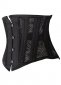 Black Bridal Mesh Fronted Underbust Corset 1