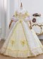 Yellow Lace Lolita Dress Masquerade Prom Ball Gown 2