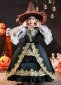 Children Black Fantasy Witch Halloween Cosplay Costume