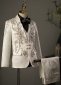 Kids Boys Brocade Jacquard Beading Formal Blazer Suits Set 1