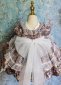 Children Girls Floral Short Sleeved Lolita Mini Dress 3