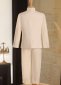 Embroidery Tuxedo Suits Kids White Suits Wedding Ring Bearer Outfit 4