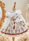 Children Cute Coffe Bear Lolita Ball Gown