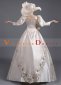 Champagne Revolutionary Ball Gown Women Reenactment Theater Costume 4