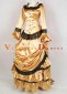 Gold Long Sleeves Lace 1886s Gothic Victorian Bustle Dress Renaissance Gown 2
