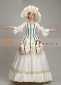 Green Striped Southern Belle Rococo Wedding Dress Theater Costume