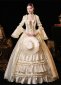 New Women Champagne Renaissance Costume Birthday Wedding Masquerade Party Dress Theater Costume