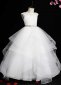 Kids White Lace Tulle Engagement Wedding Dresses