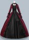 Women Burgundy Brocade Victorian Dress Masquerades Holiday Costume Women Burgundy Brocade Victorian Dress Masquerades Holiday Costume