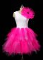 Women Tulle Tutu Dresses For Prom Party Rose Red