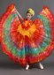 Tulle Ruffled Rainbow Super Large Skirt Tulle Dresses Yellow