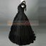 Black Short Sleeve Medieval Victorian Dress Halloween Victorian Ball Gown 2
