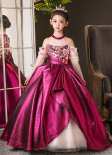 Children Stage Show Floor Length Party Formal Dress