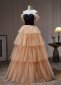 Princess Off The Shoulder Cascading Ruffles Prom Formal Dresses