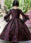 Children 18th Century Ball Gown Vampire Halloween Costume 6