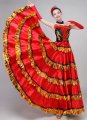 Women Samba Flamenco Dresses Full Circle Shining Dresses