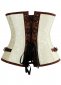 Gothic Steampunk Brown Vintage Underbust Corset 1
