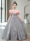 Little Girls' Sequin Flower Ball Gown Party Dress Tulle Prom