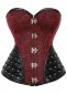 Burgundy Gothic Renaissance Corset with Hip Gores