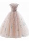 Children Butterfly Sequin Tulle Dress Girls Prom Homecoming Dresses 4
